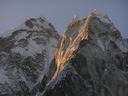 Day 5 : Dingboche to Dugla.\r\nSunrise peaks over Dingboche.